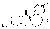 1-(4-氨基-2-甲基苯甲?；?-7-氯-1,2,3,4-四氫-5H-1-苯并氮雜卓-5-酮